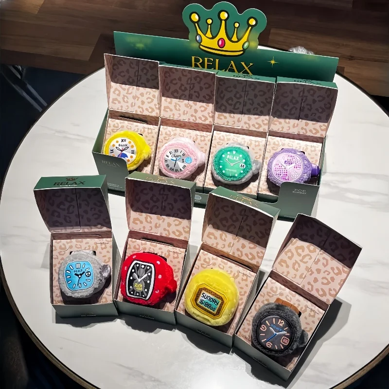 

Серия часов Pop Sunday Relax, плюшевая слепая коробка, милые украшения, модный подарок на день рождения, ювелирные изделия, загадочные коллекционные игрушки Kawaii