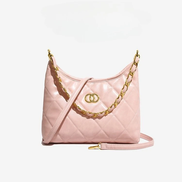 

Embroidered Tote Bag for Women Vintage Chain Strap Purse Spacious Commuter Shoulder Bag Retro Crossbody Bag Fashionable Work Bag