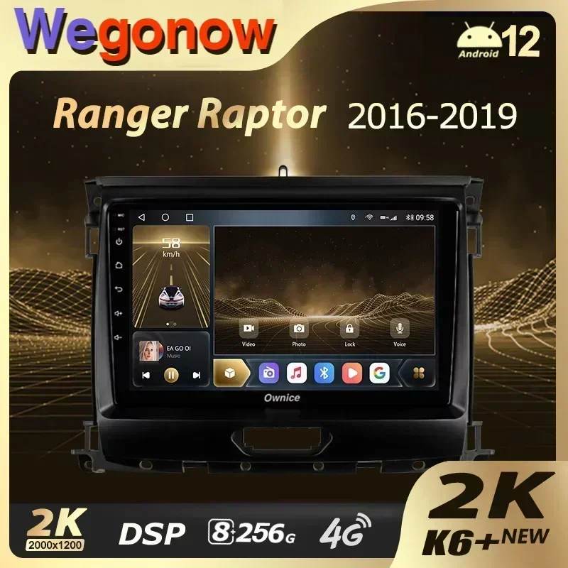 

Ownice K6 + 2K 13.3" for Ford Ranger P703 2015 - 2022 Car Radio Multimedia Video Player Navi Stereo GPS Android 12 No 2din 2 Din