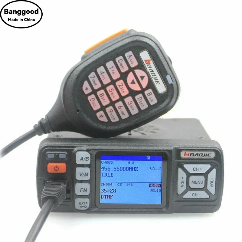 

Мобильная автомобильная радиостанция Baojie BJ-318, двухдиапазонная (VHF/UHF), 20 Вт/25 Вт, трансивер, рация, любительская радиостанция, обновленная версия BJ-218