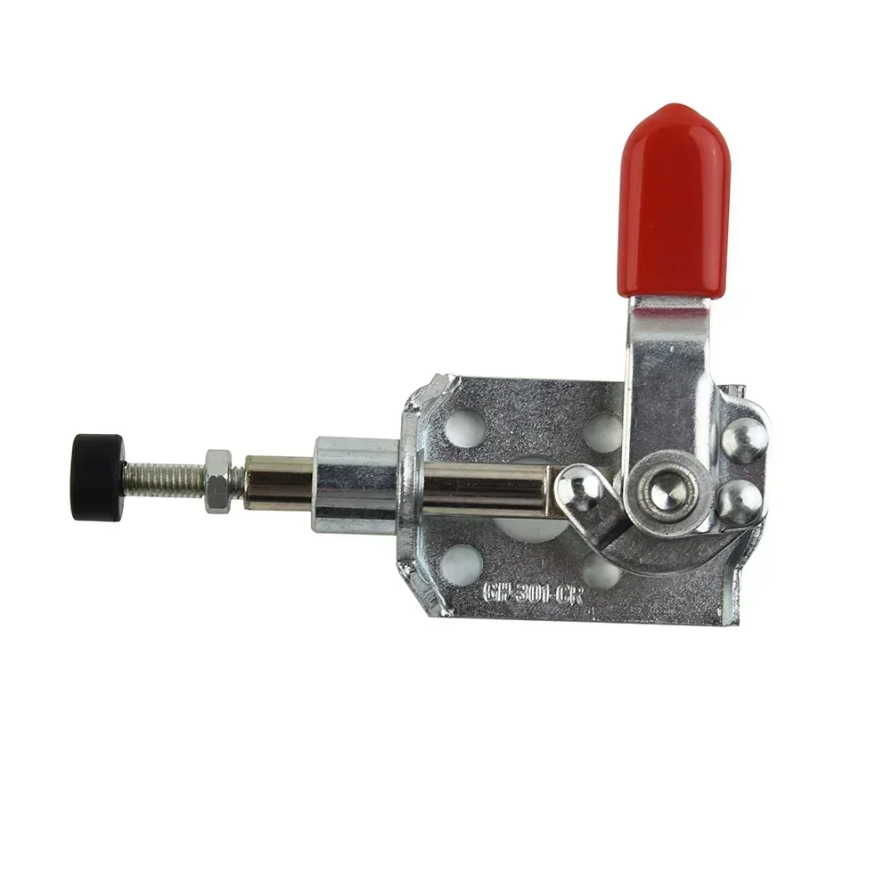 2Pcs GH-301-CR Toggle Clamp Push-pull Vertical Clamp Quick Release 40 Kg Anti Slip Woodworking Assembly Welding Fixing Hand Tool