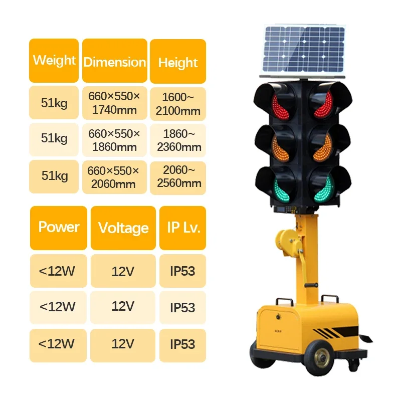2026 Emergency road flares LED traffic lights for roads traffic light work road traffic signal light