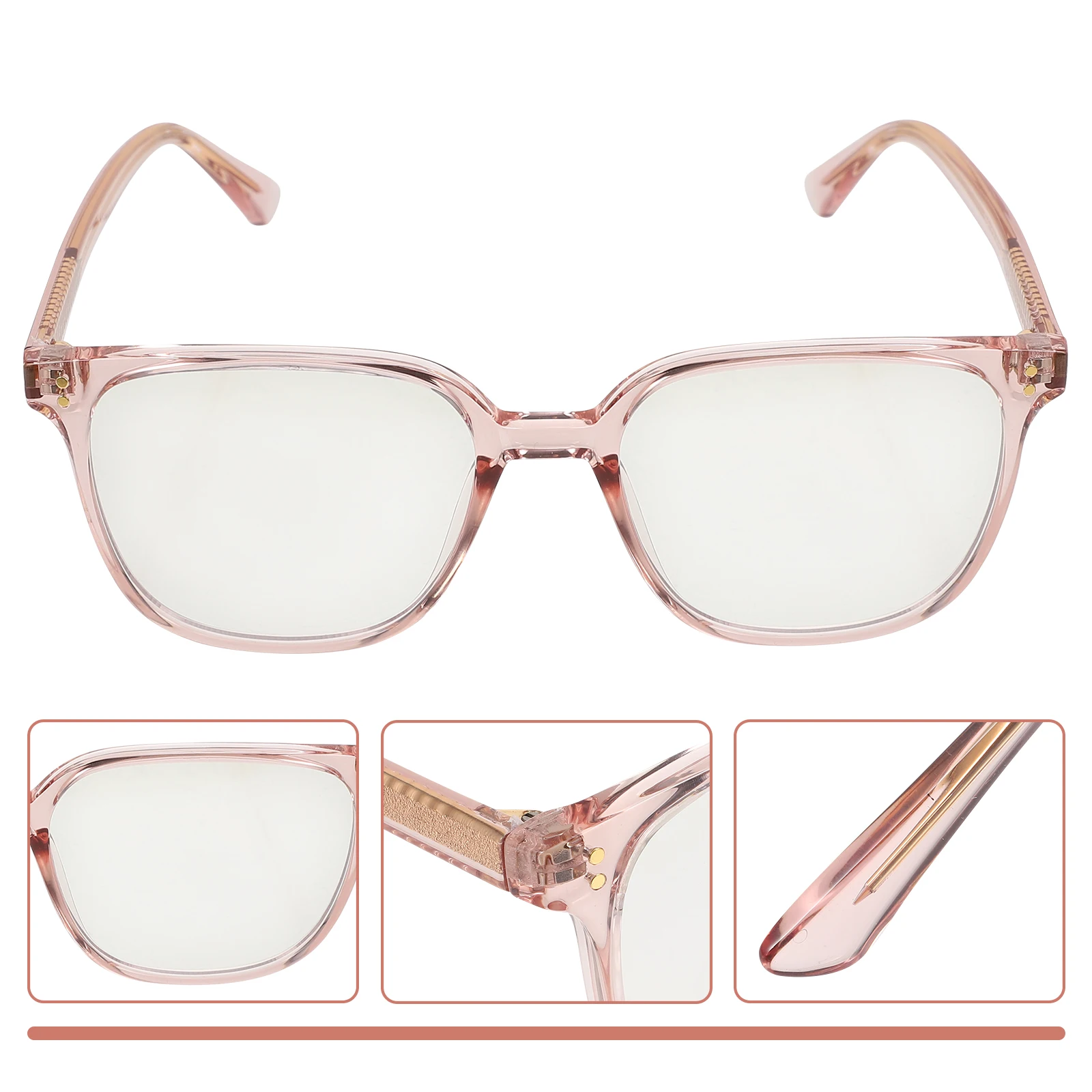 

Durable Tr90 Light Glasses For Women Men Lightweight Square Frame Eyewear Block Harmful From Phones Computers