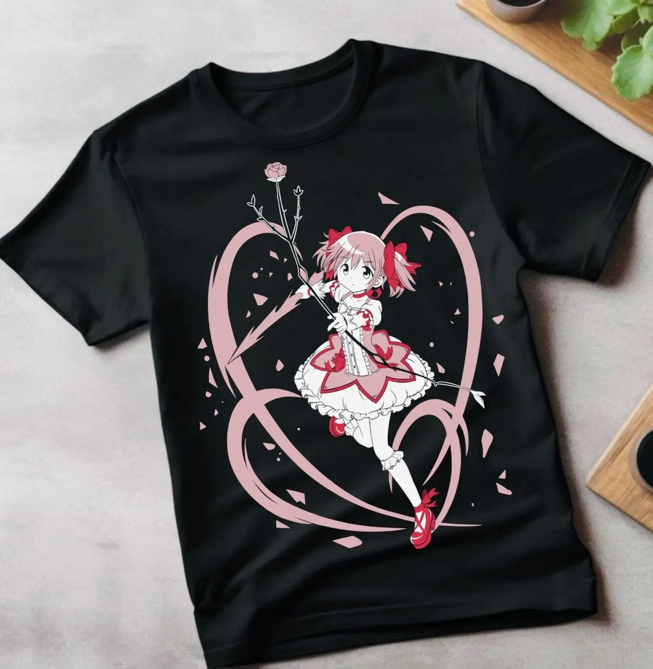 Madoka Kaname T-shirt Magical Girl Madoka Magica kawaii Shirt All Size