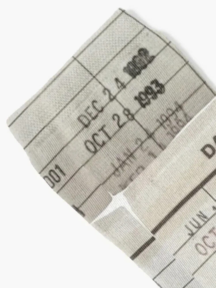 Library Cards Socks Christmas aesthetic ankle Hiking boots Socks Female Men's