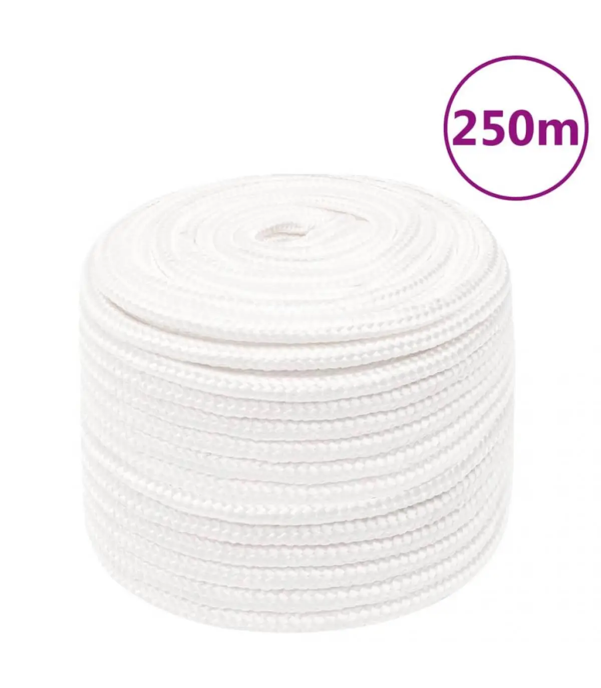 12 mm 250 m Deep White Polypropylene Ship Rope & Ropes