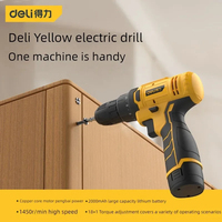 Deli 12V Cordless Drill High-power Electric Drill Lithium Battery Dual Speed 30N.m Electric Screwdriver Power Tool DL-DZ12-J3A1