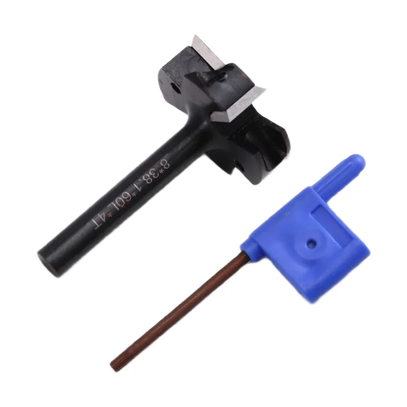 【People Favorite】Wood Planer Bit CNC Spoilboard Surfacing Router Bit 8Mm Shank Carbide Insert Milling Cutter Slab Flattening