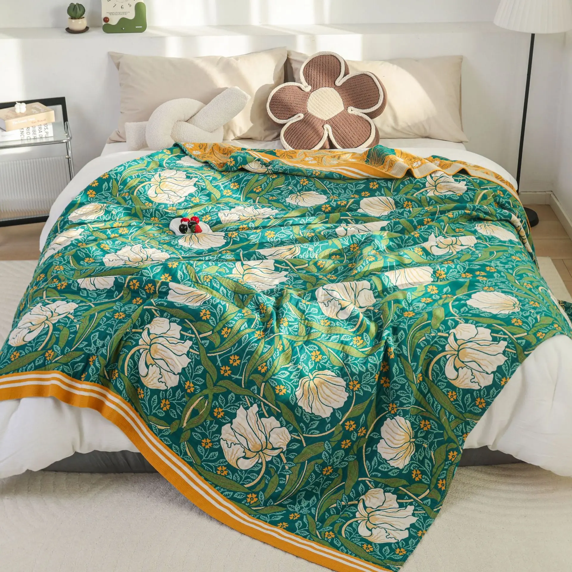 

Warm Double All Cotton Sofa Cushion, Seasonal Universal Seat Cushion, Anti Slip Sofa Towel, Simple Dustproof Backrest Towel,