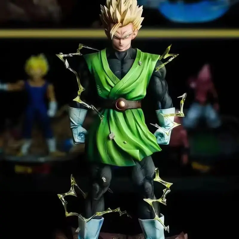 Auf Lager Hy Studio 32cm Dragon Ball Son Gohan Anime-Figuren Gohan-Figur mit 2 Köpfen PVC-Statue Sammlermodell Dekoration Geschenke Spielzeug