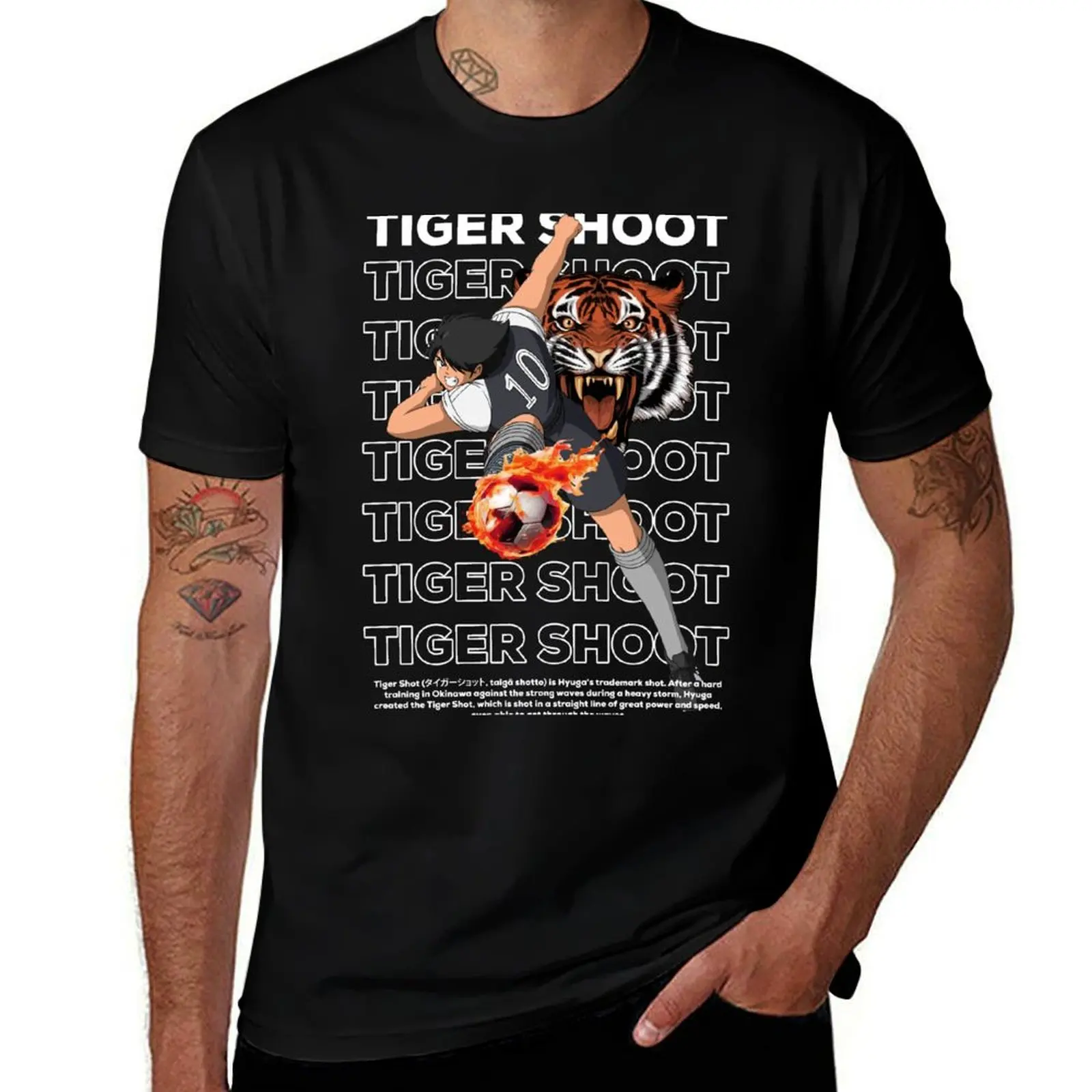 Tiger Shoot T-Shirt Plus Size Comfort Fit Tee T-Shirt
