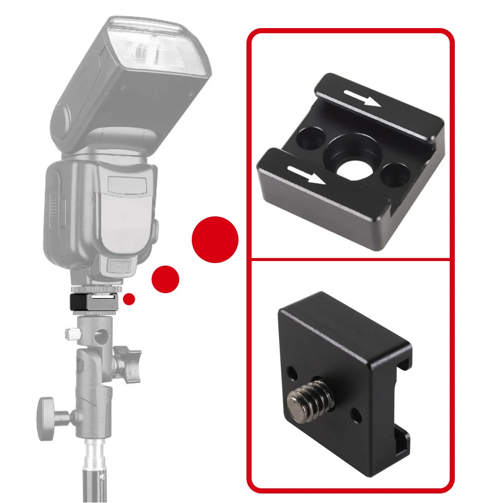 

Aluminum Alloy Camera Rabbit Cage Expansion Seat Bracket for Flash Cold Shoe Mount Monitor LED Light 1 4 Inch M2 5 Threaded