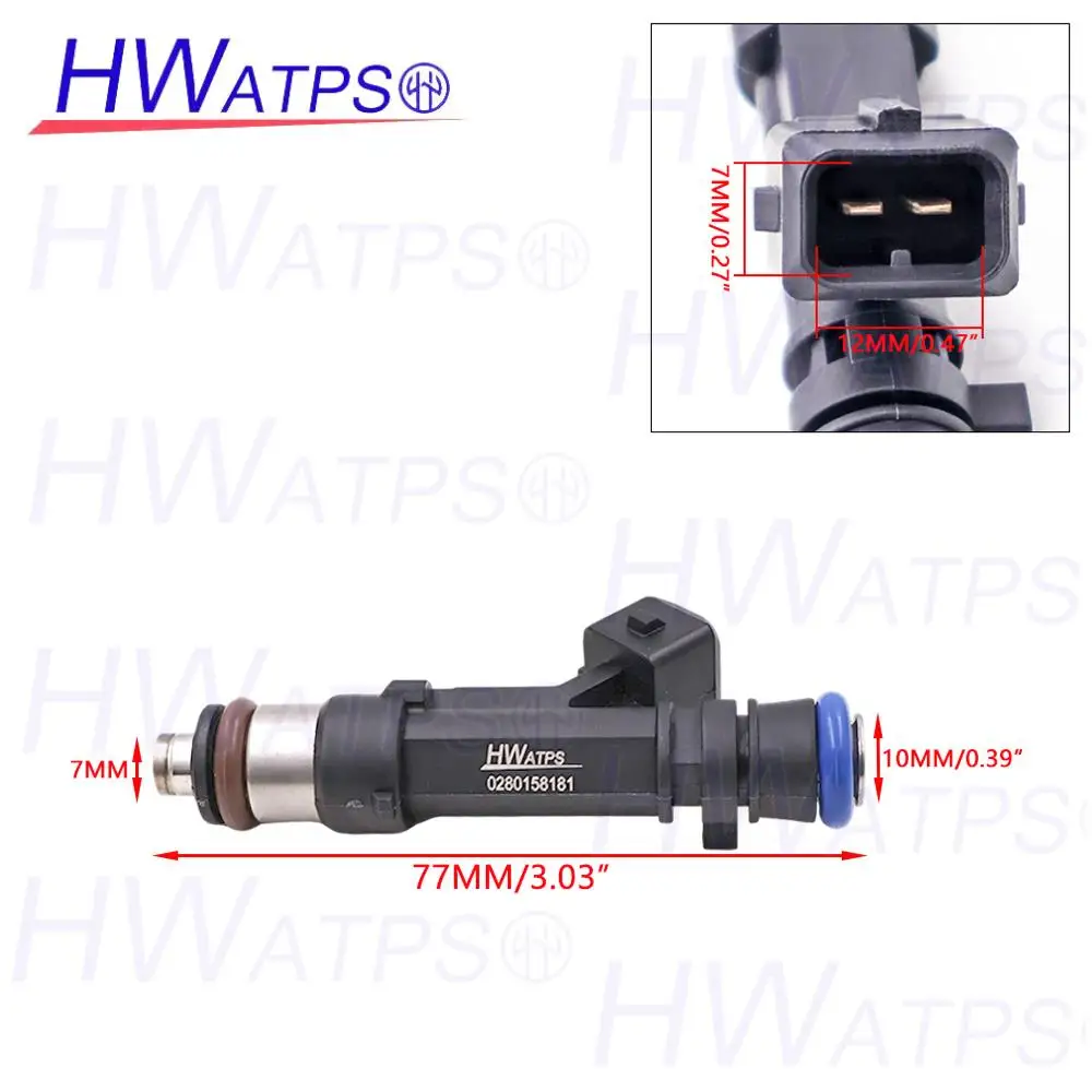 0280158181 4 PCS Fuel Injector Nozzle For Vauxhall Corsa Adam Astra Meriva For Opel Agila Astra Combo Kasten 5817425