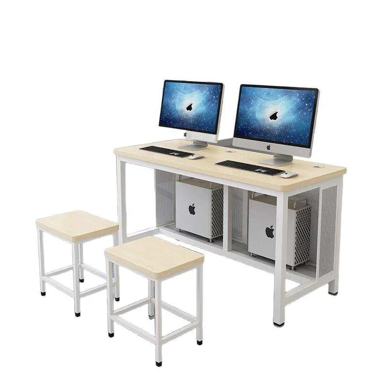 School computer room desk training table and chair single computer room double multimedia training table