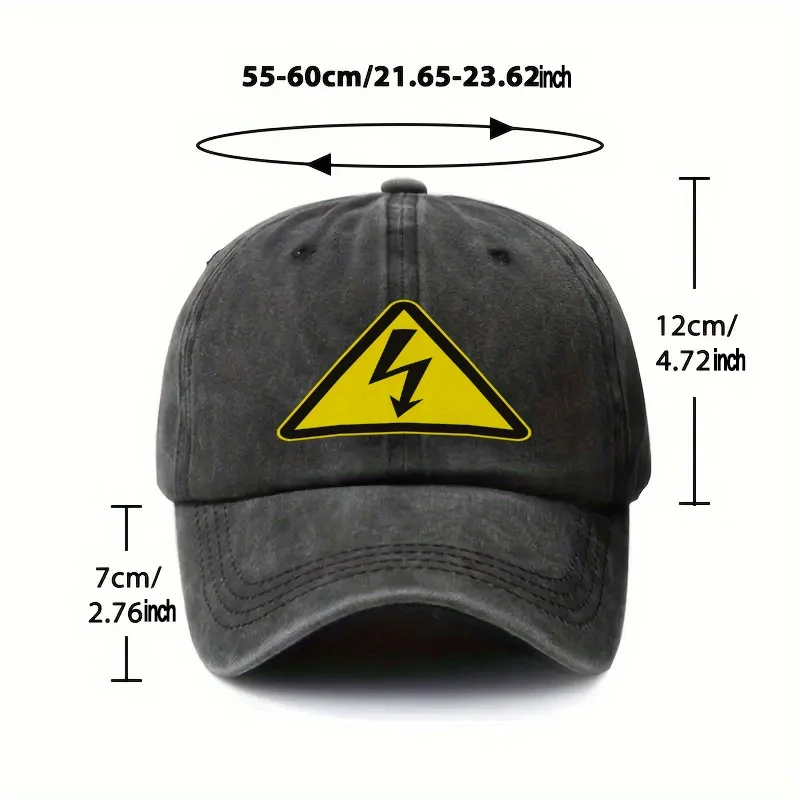 High-Voltage-Electrician-Baseball-Cap-Unisex-Adjustable-Cotton-Sun-Hat-for-Outdoor-Camping-Streetwear