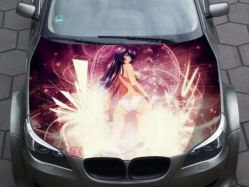 

Car hood wrap decal, vinyl, sticker, graphic, truck decal, truck graphic, bonnet wrap decal, skull, f150, anime, Ikkitousen,
