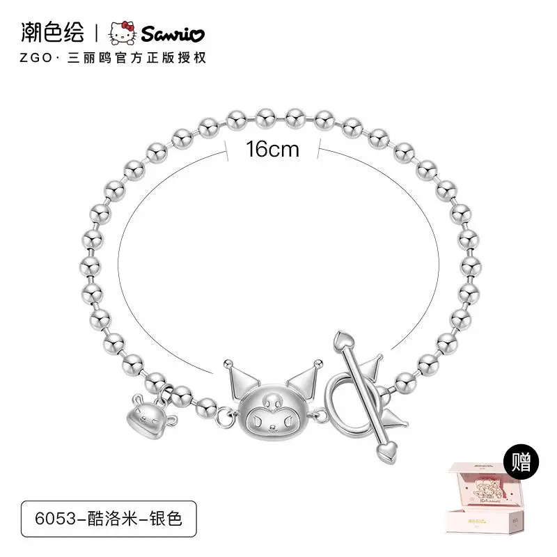 

Original Trendy Painted Sanrio Kuromi Co-brand Sterling Silver Bracelet Jewelry Gifts