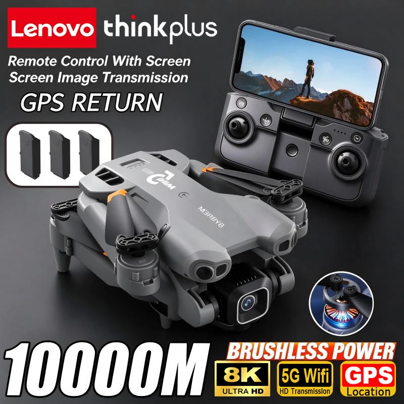 Lenovo ThinkPlus MIni 5 Pro Drone 8K HD Dual Camera 2.4G WIFI Brushless Intelligent Obstacle Avoidance Remote Control Drone