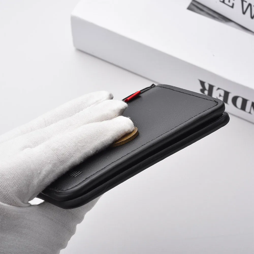 1Pc New Ultra-thin Mini Soft PU Leather Credit Card Wallet Holder Short Vertical High Quality Men's Wallet