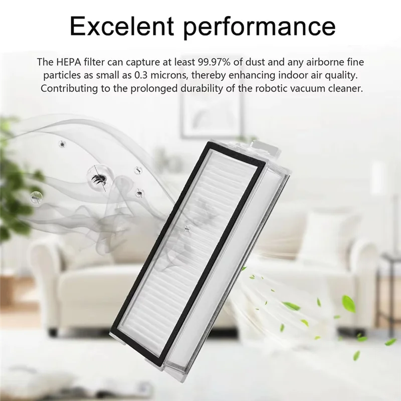 B98A-Advanced Cleaning System: Main Roller And HEPA Filter For Roborock QR 798 / QR 598 / QV 35A