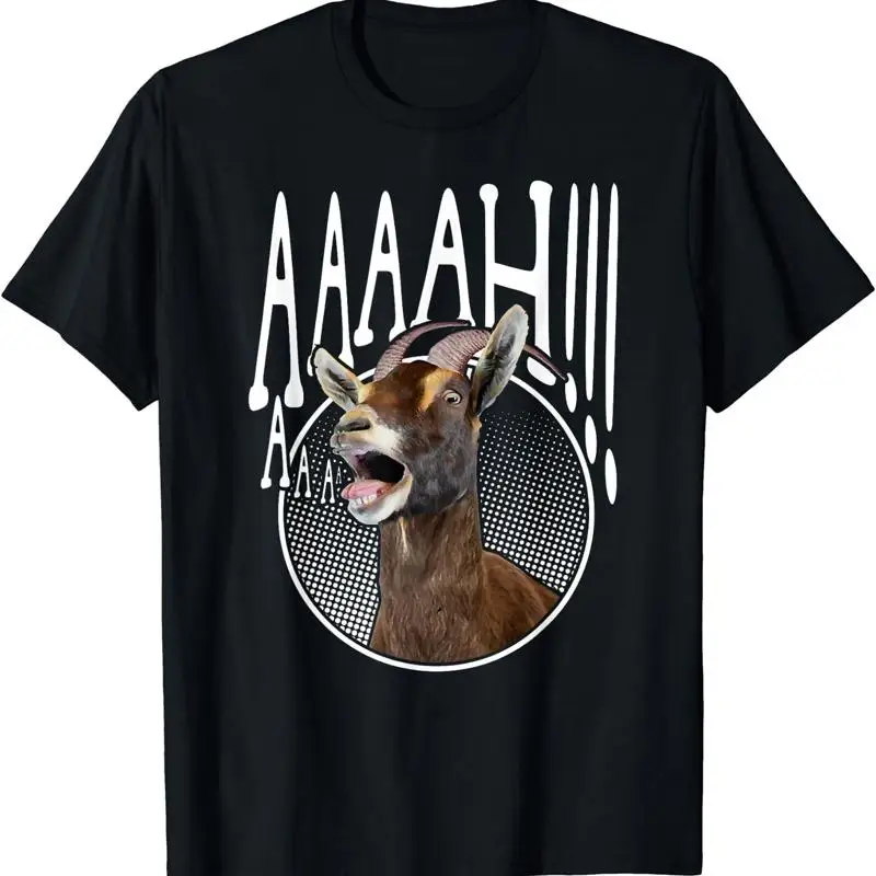 Ahhh Screaming Goat Funny Lover T Shirt Size S 5XL