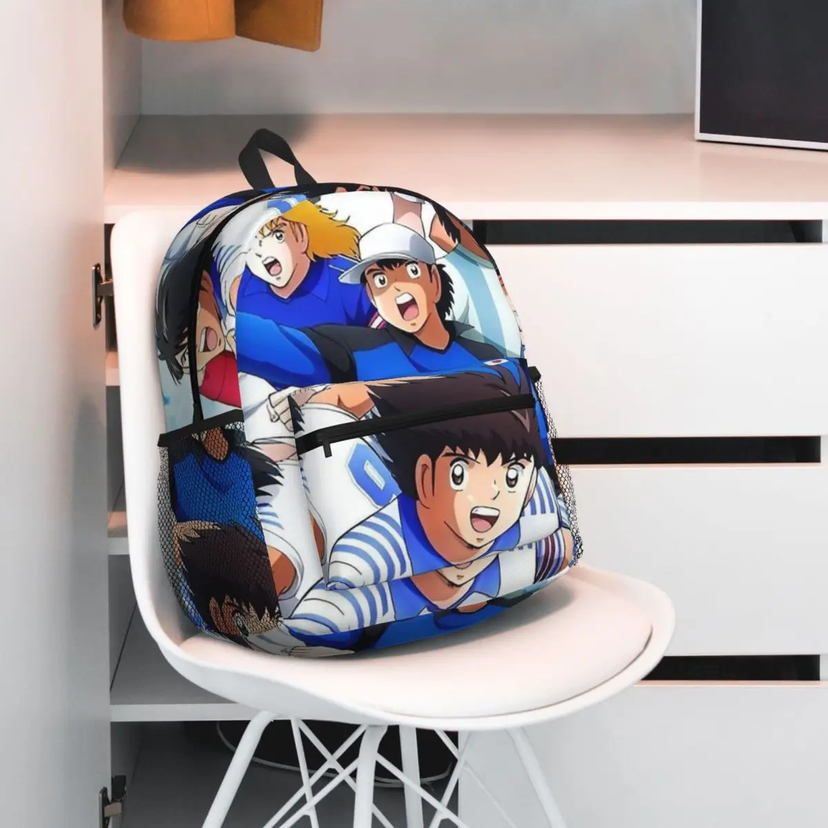 Captains Tsubasas Japan Football Anime Backpack Student BookBag Kids School Bag Computer Shoulder Bags for Boys Girls