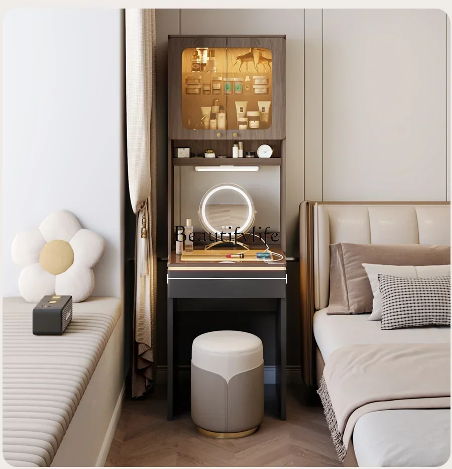 

Минималистичный письменный комод, встроенный прикроватный туалетный столик с высоким шкафом