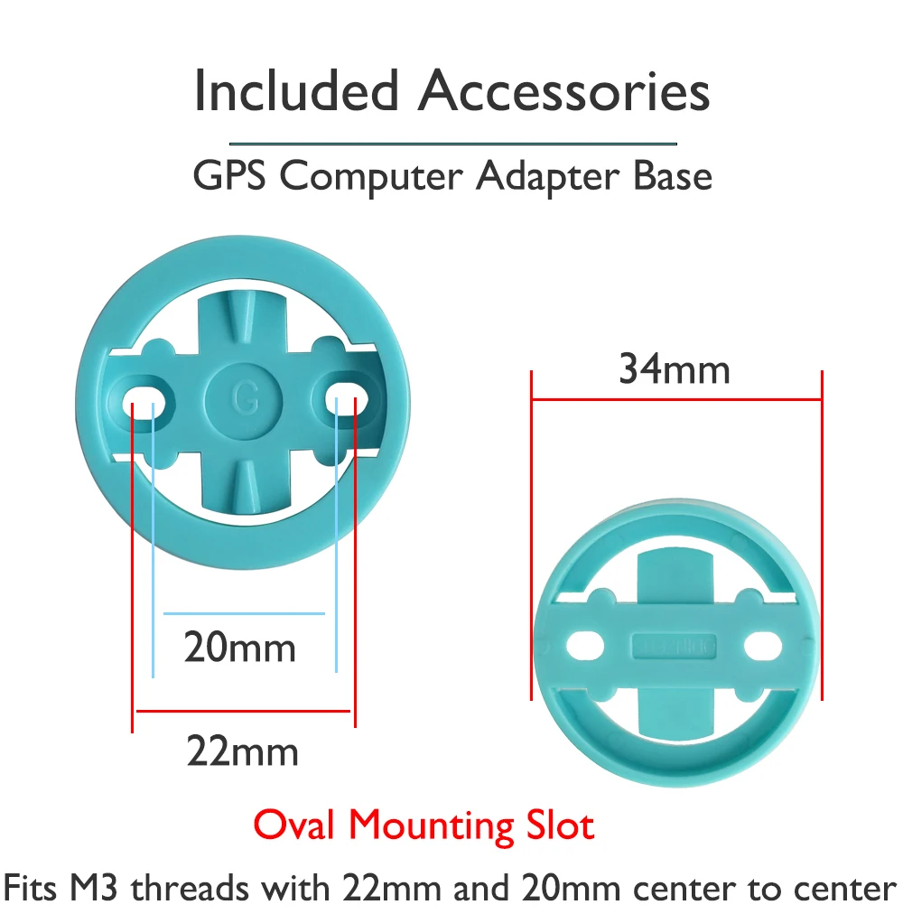 Bike Computer Mount Adapter Base Compatible with Garmin Wahoo Bryton Code Table Conversion Pad/Cycling Computer Holder Insert