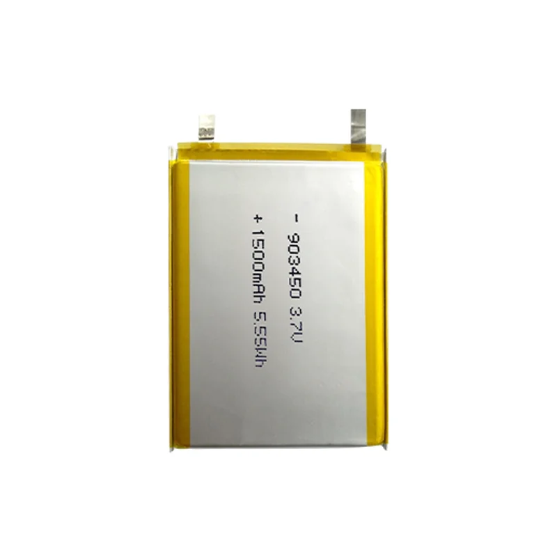 903450 3.7V 1500mAh Li-ion Polymer Battery for LED Devices GPS Trackers DIY Electronics Power Banks Replacement for 803450 Model