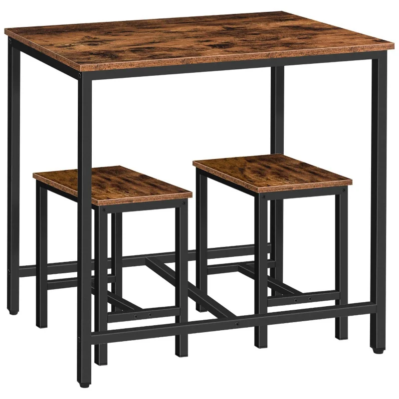 

2-Person Counter-Height And Chair Set, Simple Home Dining , High Side Table For Kitchen