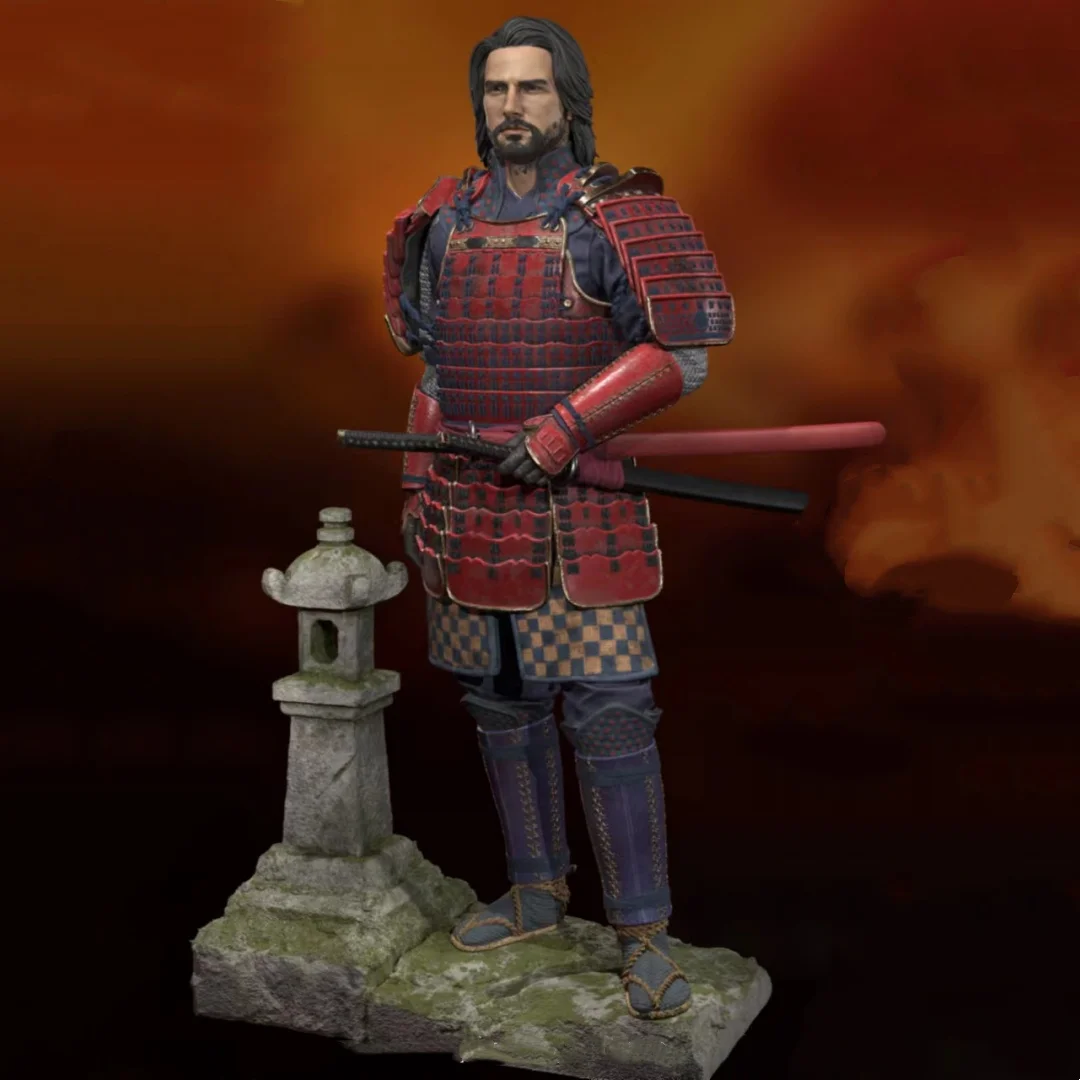 

1/24 Scale Resin Figure Model Kit The Last Samurai Unassembled and Unpainted 3D printing DIY toy 866