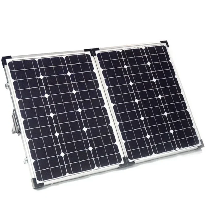 Camping and Car Using Portable Foldable Solar Panels Case Charger 120W 10A Compact Solar Generator Solar Panel folding suitcase