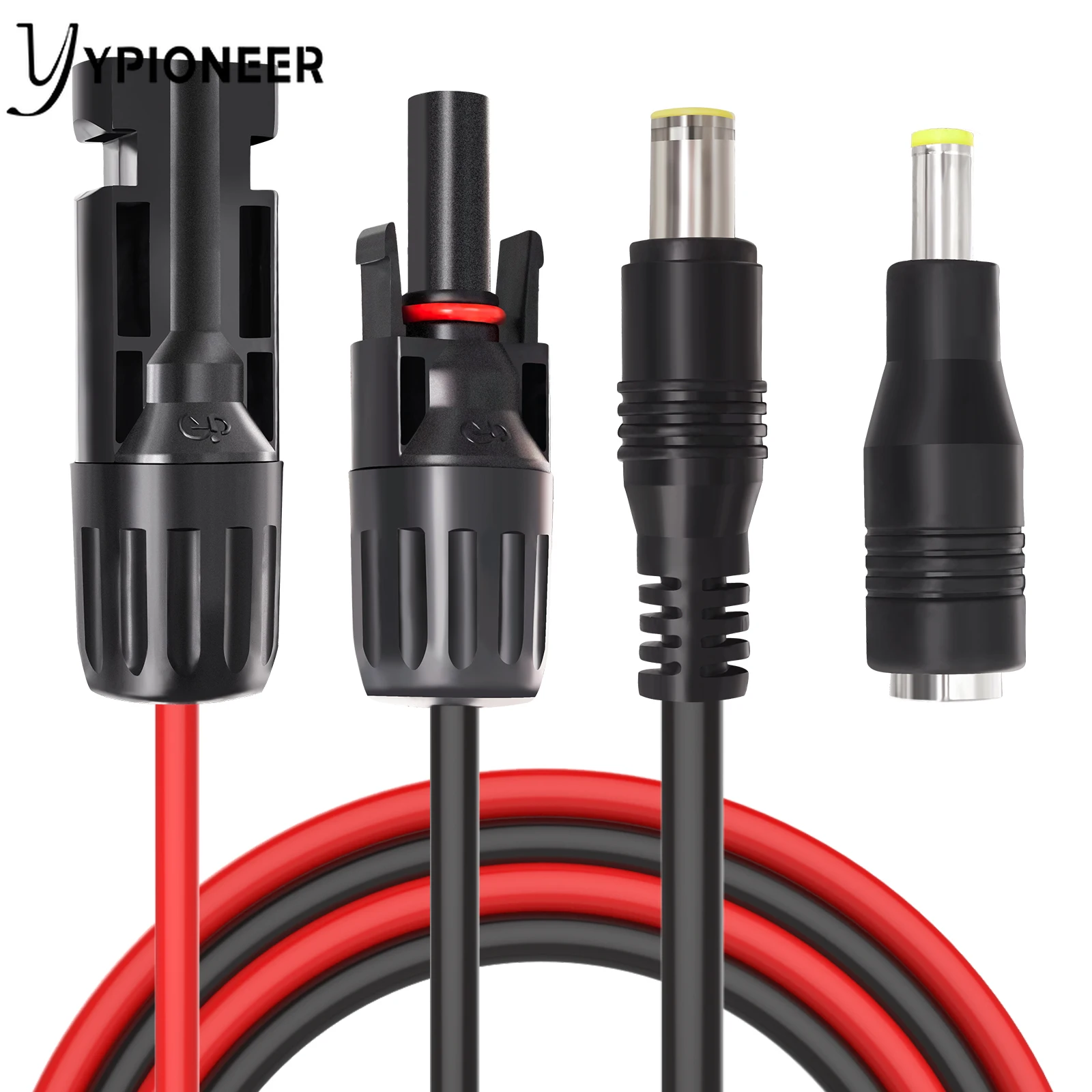 

YPioneer T10030 + 31 соединитель панели солнечных батарей к 8 мм удлинительному кабелю адаптера постоянного тока 16 AWG с адаптером постоянного тока 5,5 ...