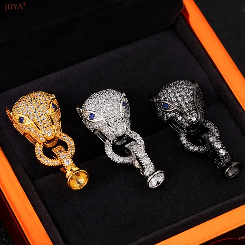 JUYA 좋은 품질 Clasps 후크 패스너 구리 지르콘 Clasps 커넥터 DIY 바느질 진주 보석 액세서리 만들기