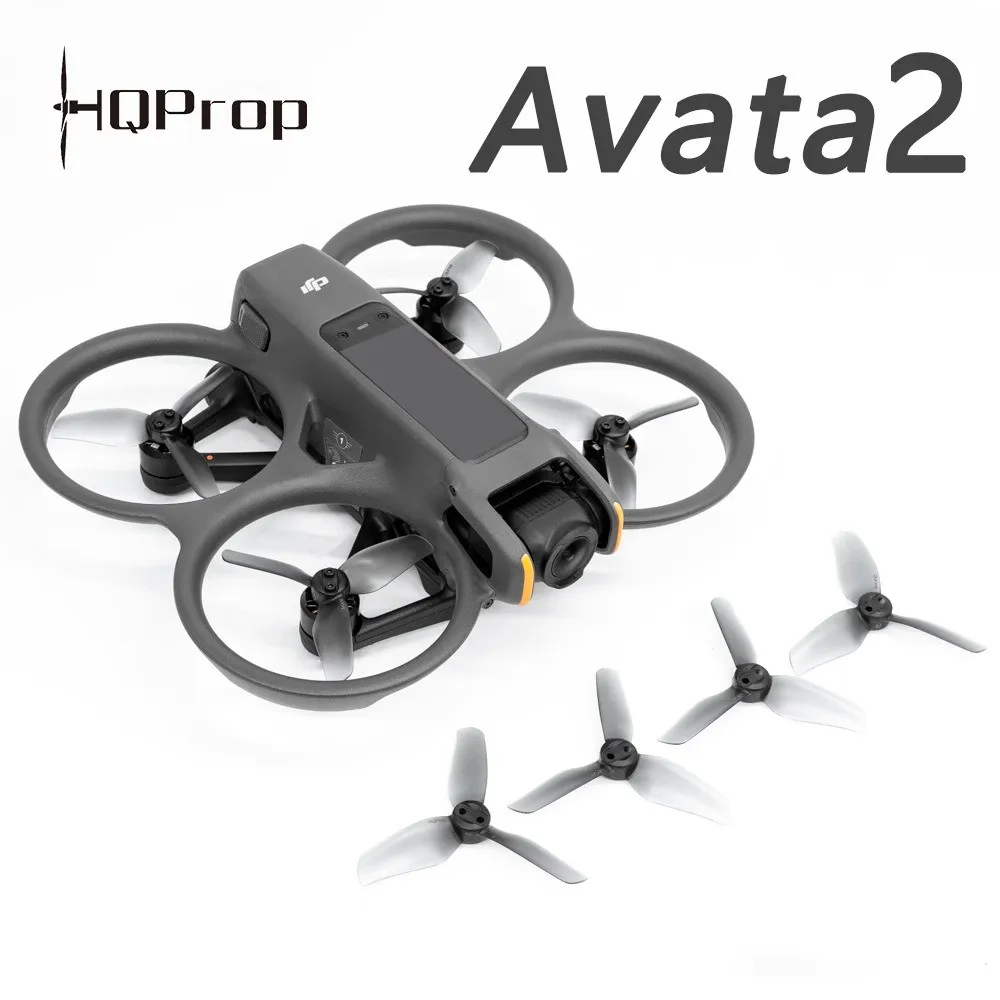 2/4 Pairs HQProp 3X3X3 Propeller 3Inch 3-Blade Prop Grey Poly Carbonate Compatible DJI Avata 2 For FPV Racing Drone Parts view 4