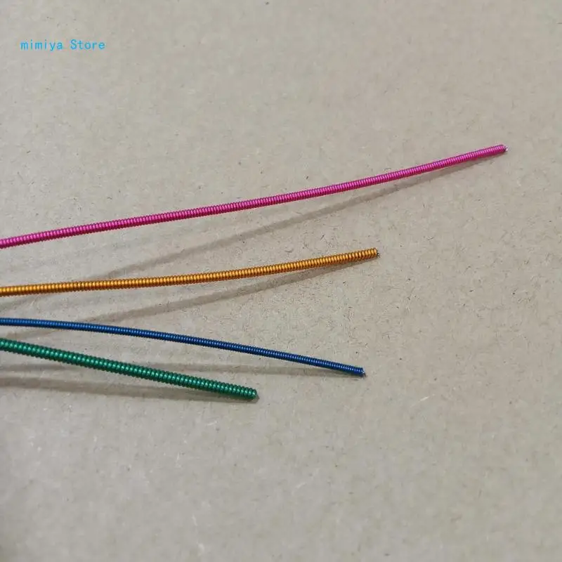 

pipi Bass Strings, 4 String Bass Strings Electric Bass Strings Quality 0.44mm-1.00mm Colorful Head Electric Bass String Sets