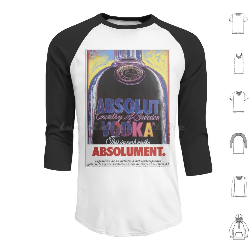 Absolut Vodka Poster Sudadera con capucha Algodón Manga larga Absolut Vodka Absolut Vodka Blue Absolut Vodka Absolut Vodka Logotipo