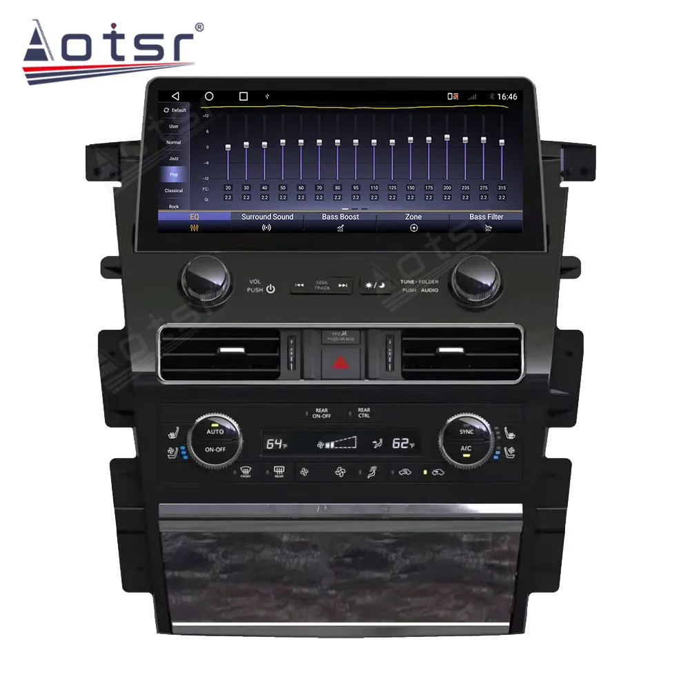 13.3 Inch Android 14.0 CarPlay Car Radio Player GPS Navi For Nissan Y62 Armada QX80 QX56 2010 - 2023 AutoRadio Stereo Head Unit