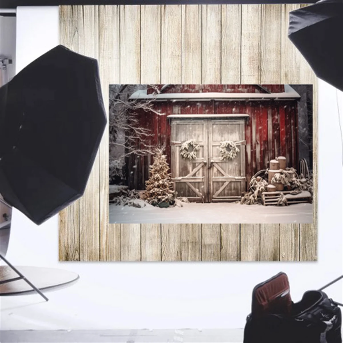 التصوير القماش 210 سنتيمتر x 150 سنتيمتر عيد الميلاد خلفية القماش عيد الميلاد باب الطرف الديكور الصورة