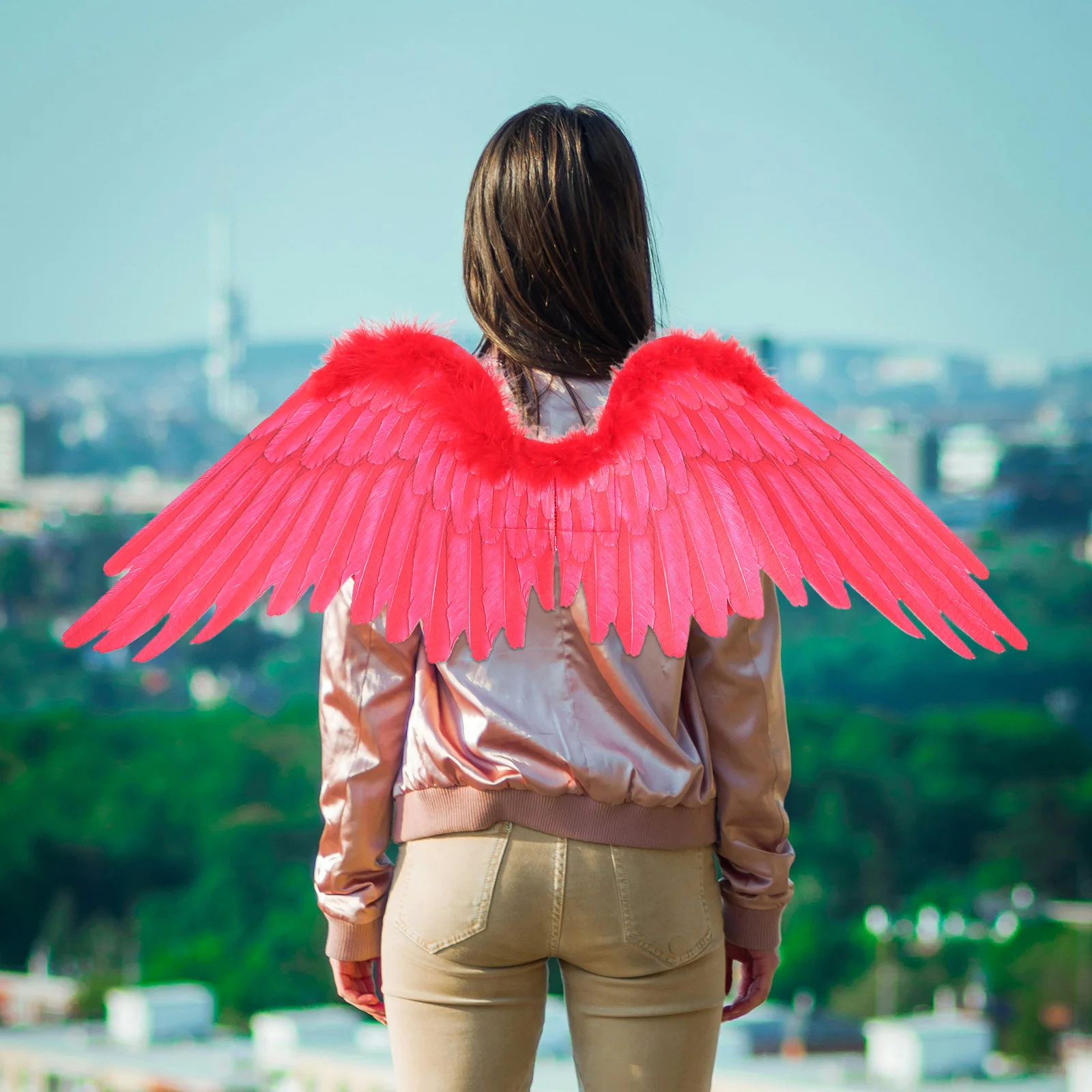 

1pc Angel Wing Prop Lightweight Halloween Cosplay Costume For Party Performance Backside Wing Decor