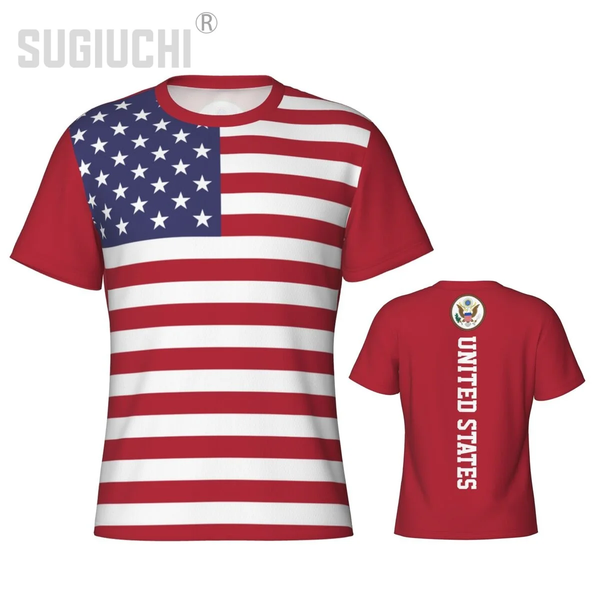 Tight Sports T-shirt United States USA Flag American 3D For Men Women Tees jersey Soccer Football Fans  Patriotic T shirt