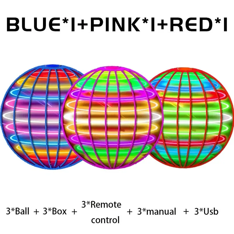 Magic Flying Ball Pro Spinner Toys Hand Controlled Boomerang Lighting Remote Control Drone For Adults Kids interaction Gift