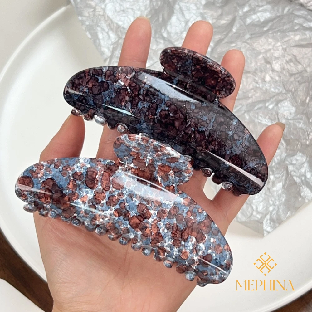 MEPHINA Starry Hair Claw Clips Elegant Hair Claws Marbling Hair Claw Versatile Hair Clip Classy Hair Claws Accessories for Women