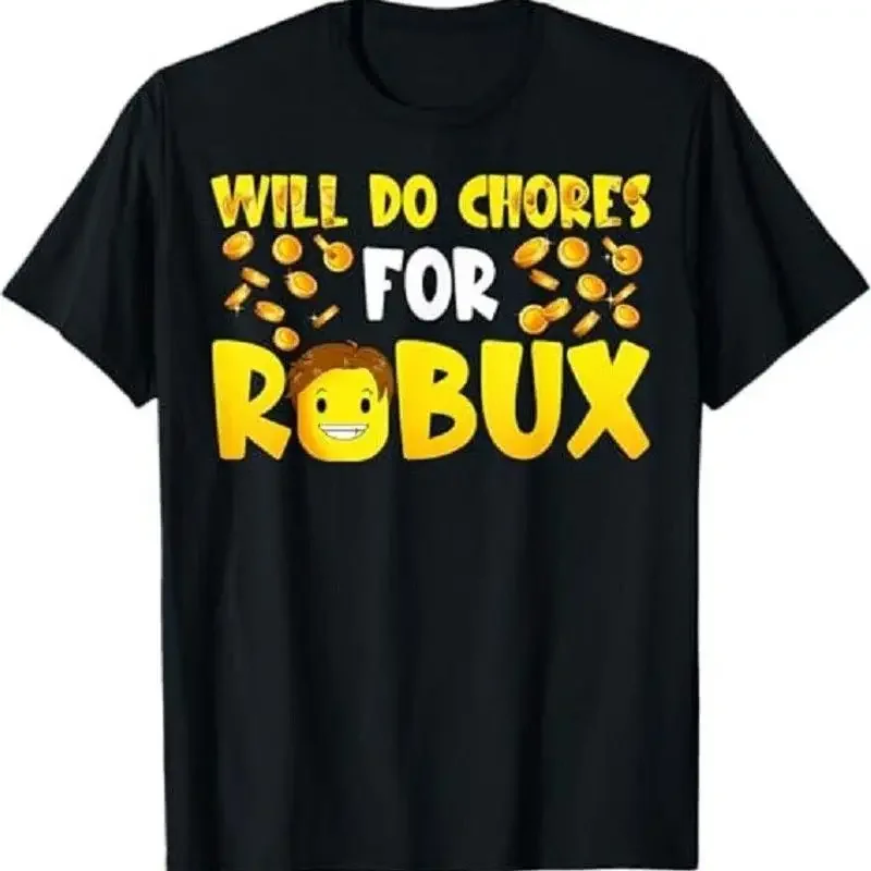 Los jugadores principiantes y profesionales harán tareas de Robux para hombres, camiseta