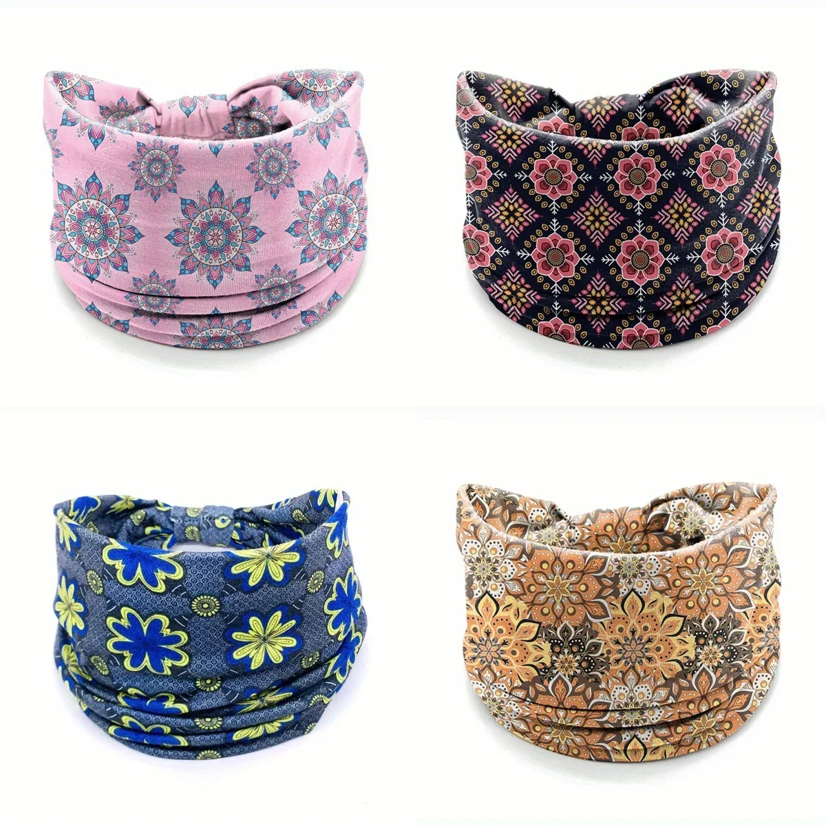 

1PC Hair Accessories Twisted Extra Large Thick Wide Headbands Turban Workout Headband Head Wraps for Women Yoga