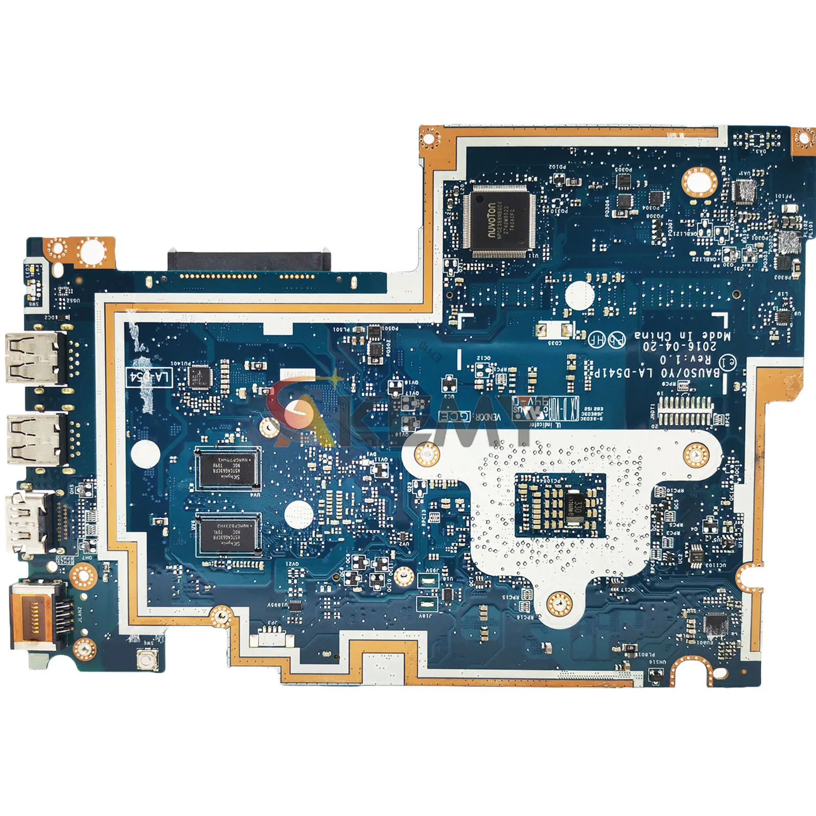 LA-D541P لينوفو ثينك باد يوجا 510-14AST اللوحة الأم للكمبيوتر المحمول مع A6 A9 CPU DDR4 UMA 100% تم اختبارها بالكامل