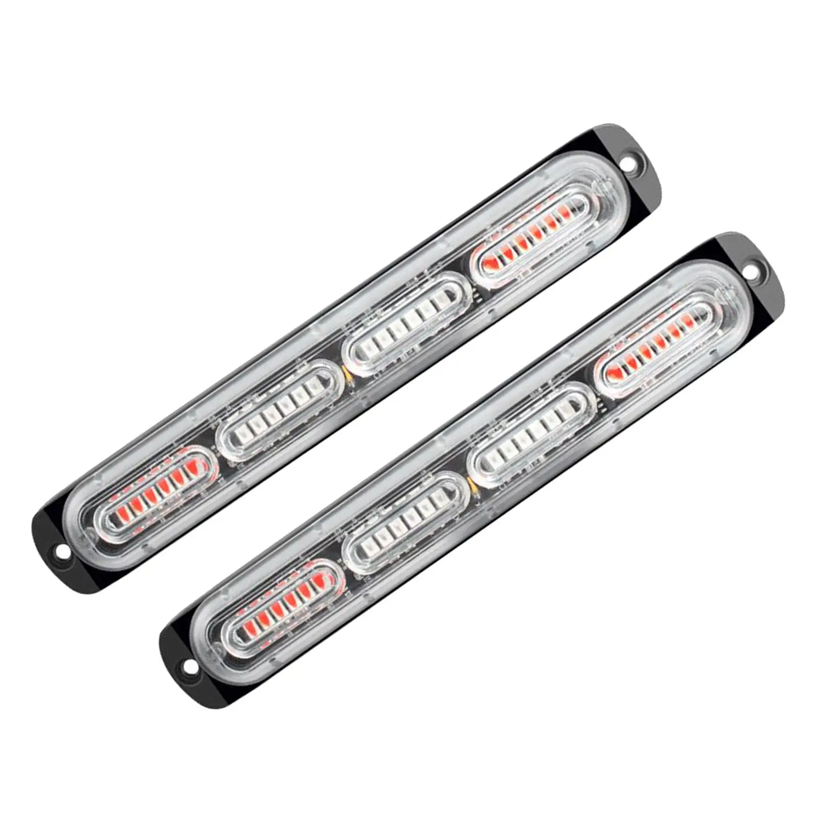 Pack of 2 Car Truck 24 LED Caution Construction Hazard Strobe Flashing Lighting Bar High Performance
