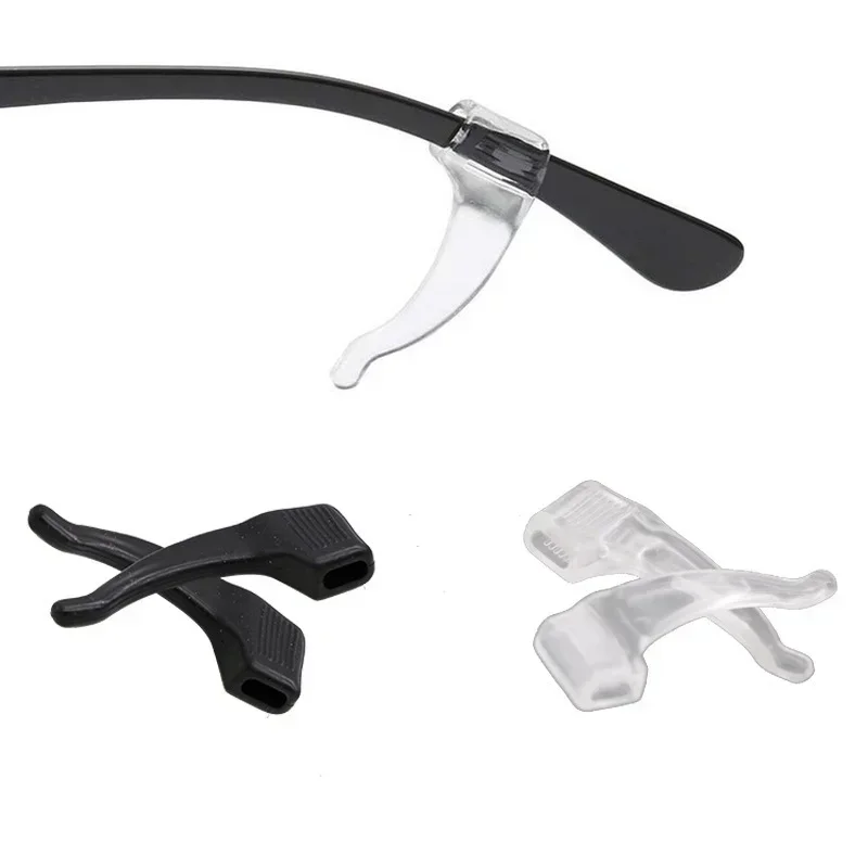 5-100PCS Silicone Anti-slip Ear Hooks Women Men Antiskid Glasses Leg Ear Sleeve Clear Anti-fall Eyewear Holder Accessories