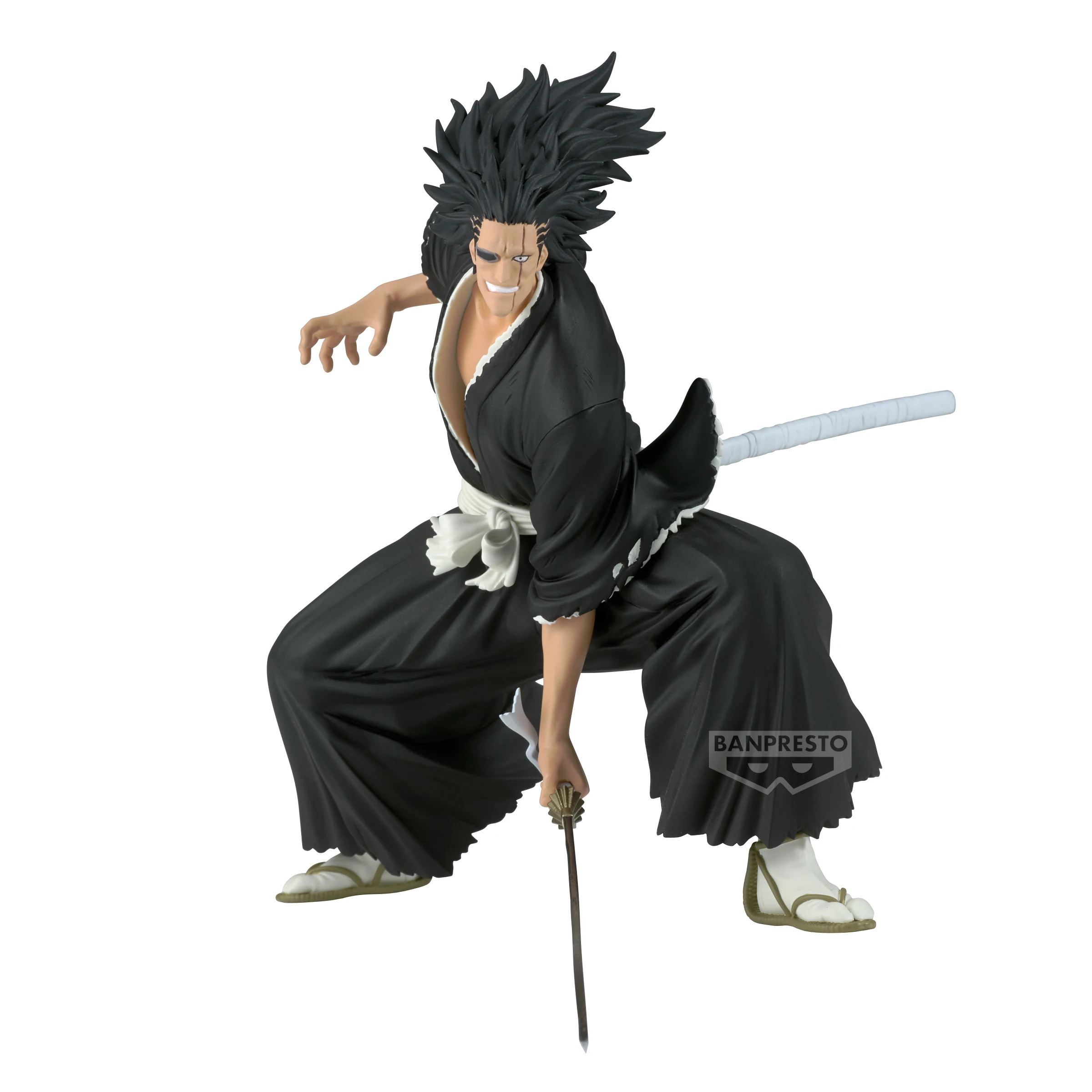 BANDAI BLEACH Anime VIBRATION STARS KENPACHI ZARAKI Pvc Action Figures BANPRESTO Figurine Toys