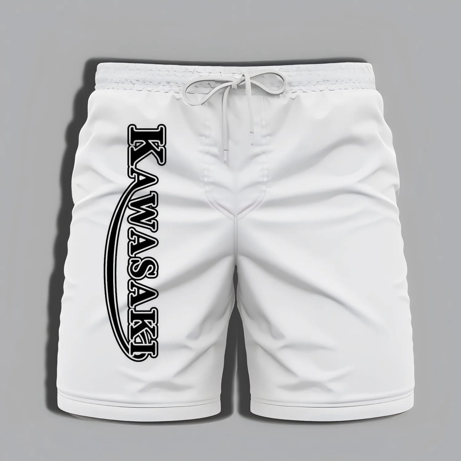 Kawasaki-Shorts d'été pour hommes, vêtements d'aventure, de bain, de haute qualité, impression de sports plication, salle de sport, moto, plage